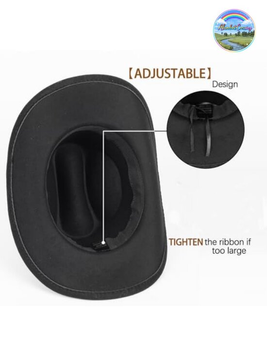 Classic Roll Up Cowboy Fedora Hat with Buckle Belt main image 6